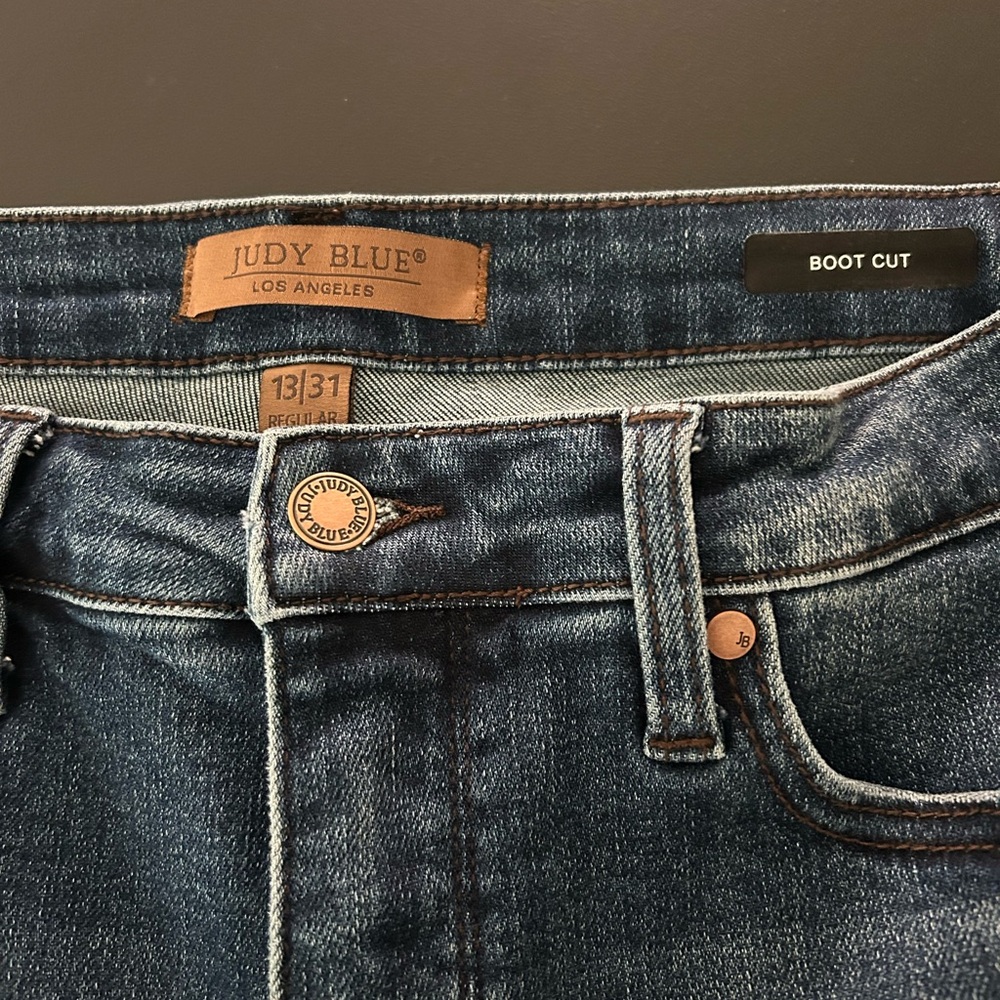 Judy Blue Women's Boot Cut Jeans - Dark Blue